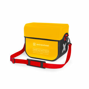 Extrawheel Sacoche de guidon Handy Yellow/Black XL 7,5L